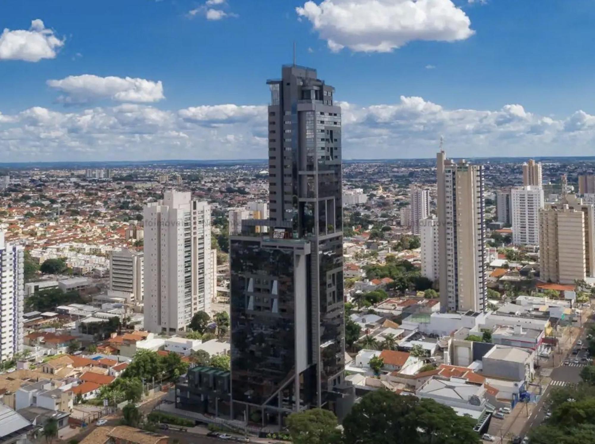 Estudio Alto E Aconchegante No 32º Andar Do Vertigo Campo Grande (Mato Grosso do Sul) Exterior foto